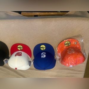 4 7 5/8 brand new never work new era 59fifty caps there is a  rockies. 35$ each